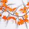 6ft. Pre-Lit Autumn Maple Artificial Fall Garland with 54 Warm White LED Lights